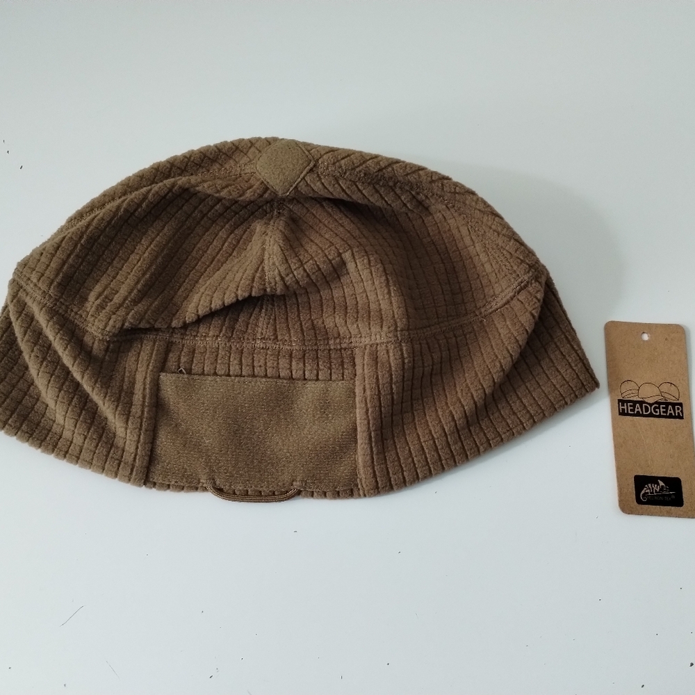 Helikon-Tex Range Beanie Cap Grid Fleece Tactical Hat Coyote Size L/XL New